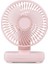 D606 4W USB Şarj Edilebilir Taşınabilir 4 Vitesli Ayarlanabilir Masaüstü Fan Pembe (Yurt Dışından) 1