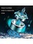JHCD-F02 Handheld Asma Boyun Masaüstü Spaceman USB Küçük Fan Dark Night Mavi (Yurt Dışından) 4
