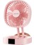 WT-F23 Çok Fonksiyonlu Taşınabilir Katlanabilir Masaüstü Elektrik Fan (Pembe) 1