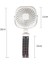 Ahtapot Arabası Deformasyonu Fan Masaüstü Taşınabilir El Tipi USB Küçük Fan Renk 2200MAH Siyah (Yurt Dışından) 3