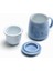 Seramik Filtre Çay Kılıfı Basit Büyük Kapasiteli Çift Drinkware Kapaklı Kahve Kupa Porselen Ofis Çay Ayırma Kupası | Teacups (Elk) 2