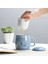Seramik Filtre Çay Kılıfı Basit Büyük Kapasiteli Çift Drinkware Kapaklı Kahve Kupa Porselen Ofis Çay Ayırma Kupası | Teacups (Elk) 4