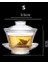 1 Adet 150 ml Gaiwan Kalın Cam Çay Bardağı Yüksek Isıya Dayanıklı Kepçe Çay Boşaltma El Kung Fu Çay Oyunu | Teacups 2
