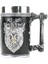 Bira Kupalar Stein Tankard Çift Başlı Kartal Kanatlı Kılıç ve Kalkan Kafatası Krest 304 Paslanmaz Çelik Tumbler Kahve Fincanı Kupa 600ML | Kupalar 1