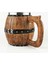 Reçine Kalıp Meşe Ahşap Bira Kupa ile 20 Oz Paslanmaz Çelik Iç Tank Kupası Tankard Bira Stein En Iyi Brathday Hediye 600ML | Kupalar 2