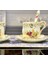 Saucer Kaşıkla Seramik Kahve Fincanı İngiliz Çay Fincanı Seramik Kupası Öğleden Sonra Çay Bardağı Doğum Günü Hediyesi Arkadaş Göndermek Ev Drinkware | Duvar Takımları Setleri 4