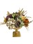 Yapay Çiçek ve Latex Aranjmanı Kare Ayaklı Yuvarlak Metal Gold Vazolu Masa Üstü Çiçeği Arajman 60402 2