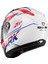 Ridill 1.2 Phaz Kapalı Kask | Beyaz/kırmızı/mavi 2