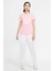 Sportswear Bandana Printed Short-Sleeve Top Pembe Tişört 4