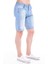Cedy Denım Erkek Alanya Mavi Yıpratmalı Kot Şort Slim Fit Jean Şort C342 1