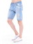 Cedy Denım Erkek Alanya Mavi Yıpratmalı Kot Şort Slim Fit Jean Şort C342 3