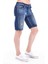 Cedy Denım Erkek Sinop Mavi Yıpratmalı Kot Şort Slim Fit Jean Şort C342 1