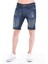 Cedy Denım Erkek Bursa Mavi Yıpratmalı Kot Şort Slim Fit Jean Şort C342 2