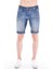 Cedy Denım Erkek Akçay Mavi Yıpratmalı Kot Şort Slim Fit Jean Şort C342 2