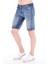 Cedy Denım Erkek Akçay Mavi Yıpratmalı Kot Şort Slim Fit Jean Şort C342 3