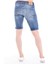 Cedy Denım Erkek Akçay Mavi Yıpratmalı Kot Şort Slim Fit Jean Şort C342 4