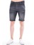 Cedy Denım Erkek Havana Antrasit Yıpratmalı Kot Şort Slim Fit Jean Şort C342 2