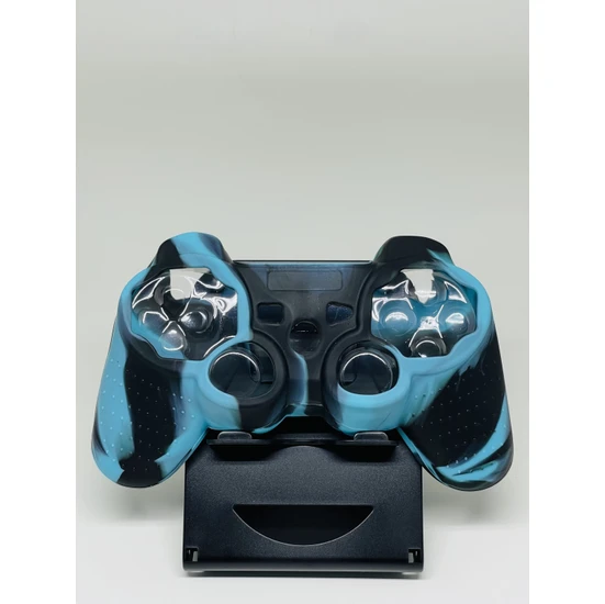 Yues Ps3 Joystick Silikon Kılıf Dualshock Koruyucu Kılıf Desenli Turkuaz Siyah