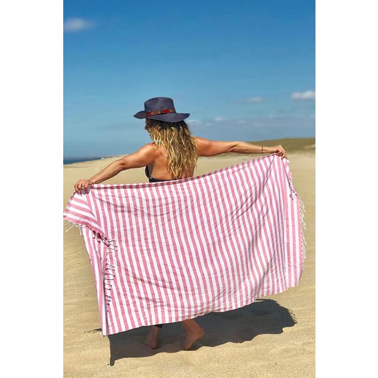 Zeynep Tekstil Stripe 75 x150 cm Ultra Soft Plaj Havlusu
