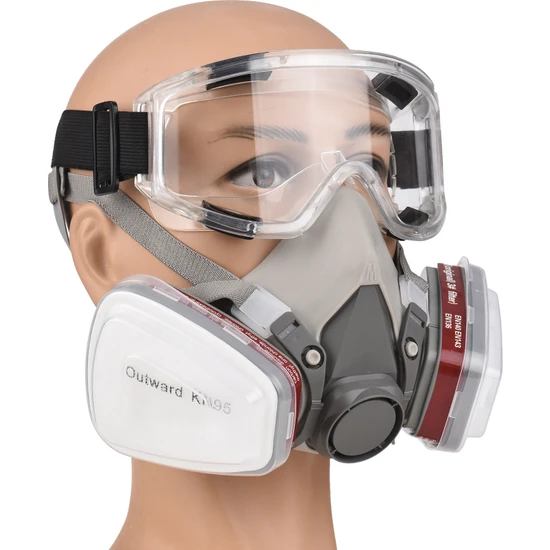 KKmoon Yeniden Kullanılabilir Maske Yarım Yüz Maskesi 6200 (Yurt Dışından)