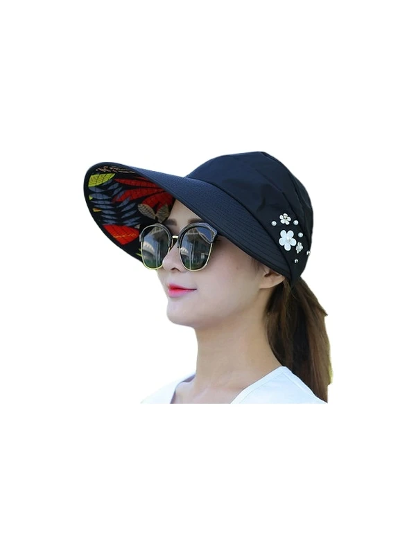 Dlloer Yaz Eğlence Seyahat Uv Koruma Katlanabilir Güneş Şapkası Güneş Şapkası Kadın Güneş Şapkası (Yurt Dışından)