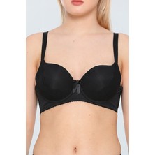 Julude Siyah Aysemin Kadın Desteksiz Balenli C Cup Sütyen