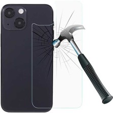 Fibaks Apple iPhone 13 Mini Uyumlu Arka Kasa Koruyucu Tamperli Cam