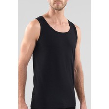 Erkek Organik Siyah Atlet 9480 Blackspade