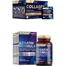 Collagen 30 Saşe 10000 Mg + Keratin Formula 60 Tablet
