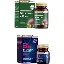 Milk Thistle 60 Tablet + B12 Vitamini 1000 Mcg 60 Dilaltı Tableti