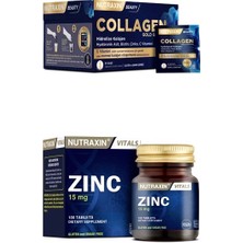 Collagen 30 Saşe 10000 Mg + Çinko ( Zinc ) Takviyesi 15 Mg 100 Tablet