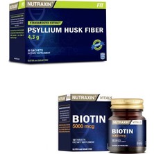 Psyllium Husk Fiber 30 Saşe + Biotin 5000 Mcg 30 Tablet
