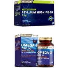 Psyllium Husk Fiber 30 Saşe+Omega-3 2000 Mg 60 Yumuşak Kapsül