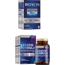 Nutraxin Biotin 5000 Mcg 60 Tablet + Keratin Formula 60 Tablet
