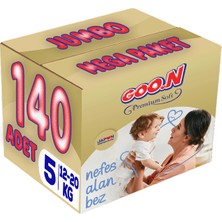 Goon Premium Soft Bebek Bezi Beden:5 (12-20 kg) Junior 140 Adet Jumbo Mega Paket