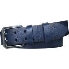 Kar-Pa Tek Kat  Deri Kahverengi Çift Dilli Kot Pantolon Kemeri 4.5cm