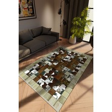 Modern Karışık Renkli Dijital Baskı Halı Kaydırmaz Ince Yıkanabilir