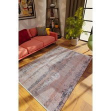 Modern Eskitme Karışık Renkli Dijital Baskı Halı Kaydırmaz Ince Yıkanabilir