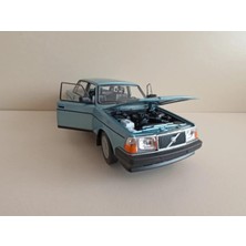 Derin Toys Volvo 240 Gl Light Blue Metallic 1:24 Ölçek Model Araba