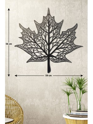 Gowpenart Meşe Yaprağı Ev&ofis Metal Duvar Tablosu