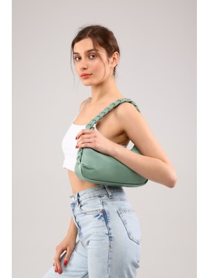 Morpelikan Mint Kadın El Çarpraz Kadın Omuz Çantası