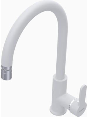 POLEX Cristalux Swan-3 Beyaz Mutfak Evye Bataryası