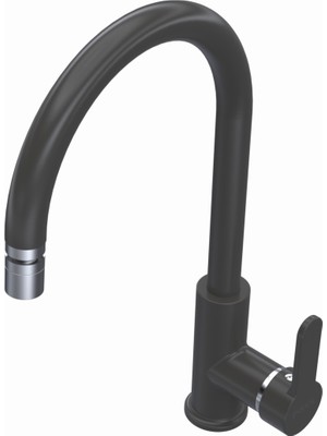 POLEX Cristalux Swan-3 Antrasit Mutfak Evye Bataryası