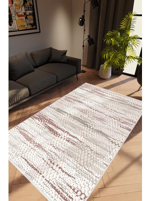 Salon Halısı Modern Eskitme Gri Kaydırmaz Kesme Yıkanabilir Ince Halı Tüysüz Kilim