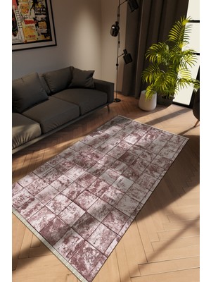 10 Post Online Modern Gülkkurusu Dijital Baskı Halı Kaydırmaz Ince Yıkanabilir