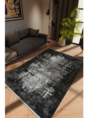 Modern Eskitme Anstrasit Dijital Baskı Halı Kaydırmaz Ince Yıkanabilir