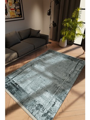 Modern Eskitme Anstrasit Dijital Baskı Halı Kaydırmaz Ince Yıkanabilir