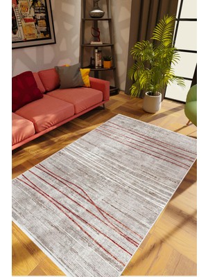 Doku Eskitme Bej Kahverengi Bordo Beyaz Kaydırmaz Kesme Yıkanabilir Ince Halı