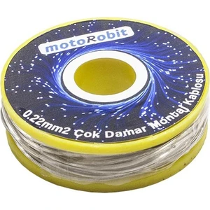 0.22 Mm Gri Çok Damar Montaj Kablosu 10 Metre