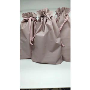 3lü Set 20×30CM Pembe Su Geçirmez Büzme İpli Tatil Çantası